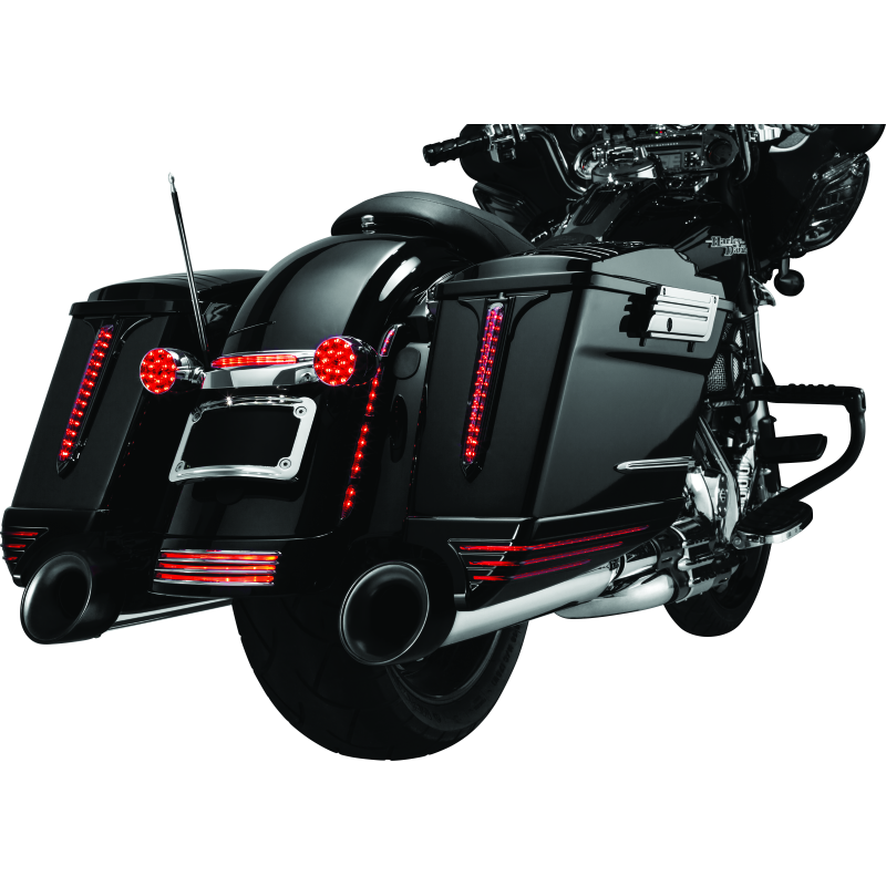 Kuryakyn Rear Fender Accents FLHX & FLTR Models Chrome