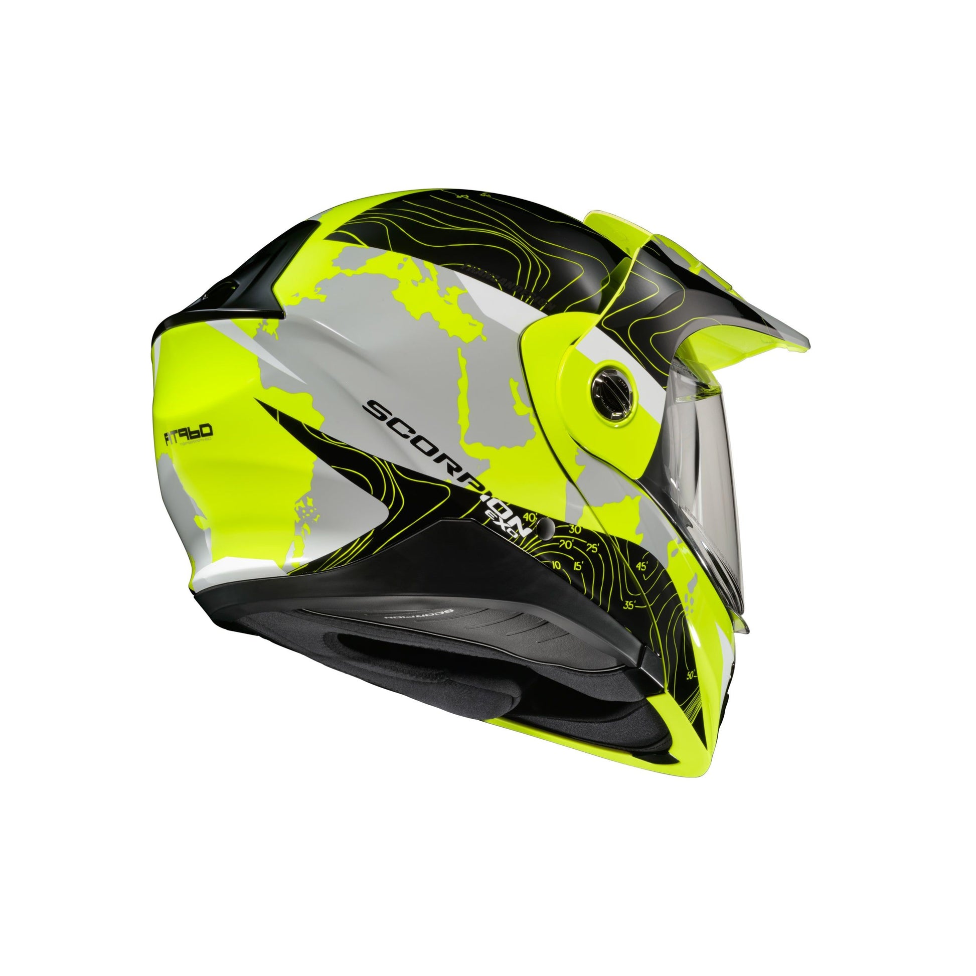 Exo At960 Modular Helmet Topographic Hi Vis/Black Sm