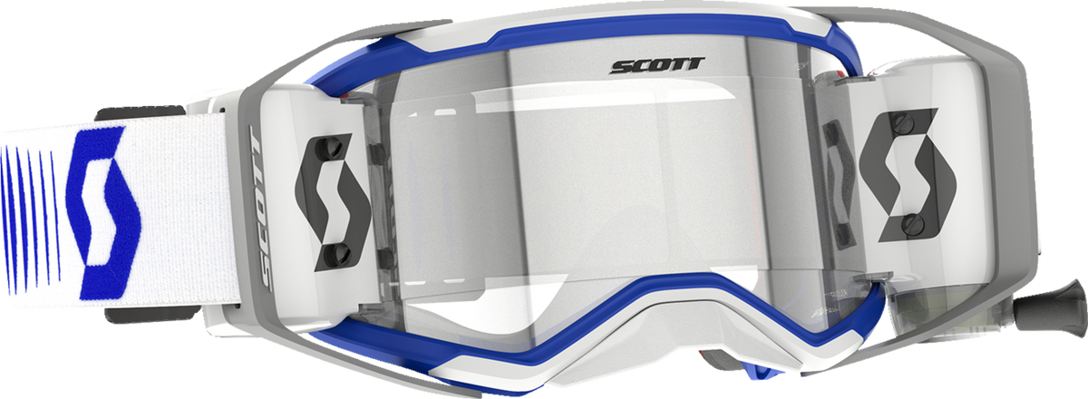 SCOTT Prospect 2.0 WFS Goggle - Roll-Off - Doppler - White/Blue - Clear Lens 4214748208113