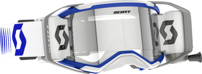 SCOTT Prospect 2.0 WFS Goggle - Roll-Off - Doppler - White/Blue - Clear Lens 4214748208113