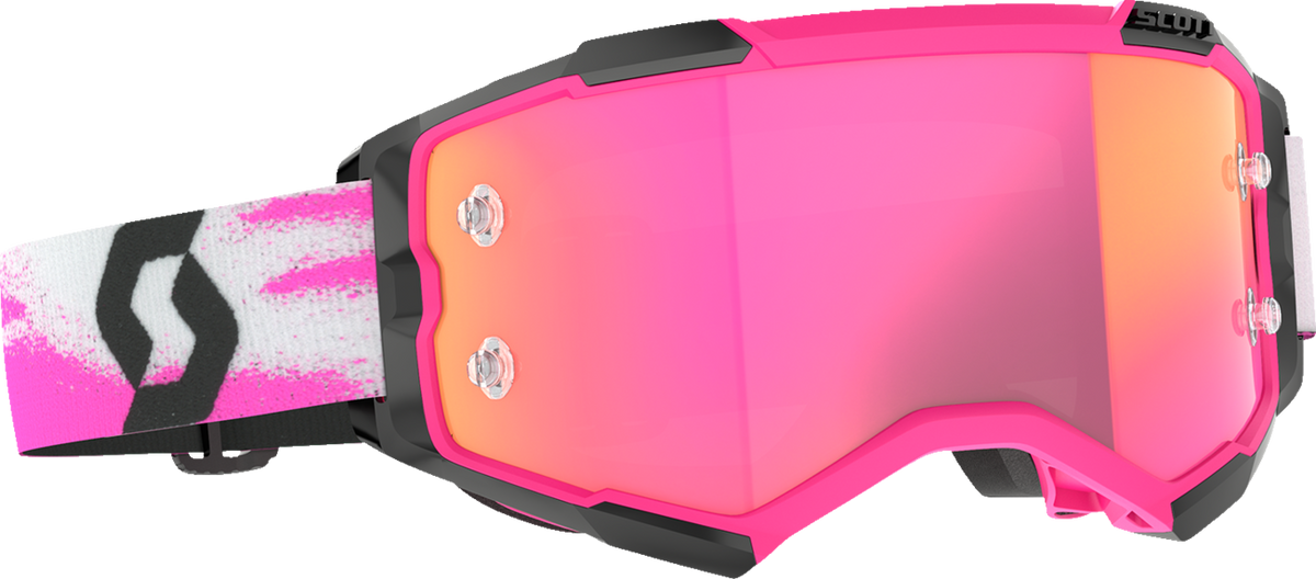 SCOTT Fury Goggle - Pink/Black - Pink Chrome Lens 2728281665340