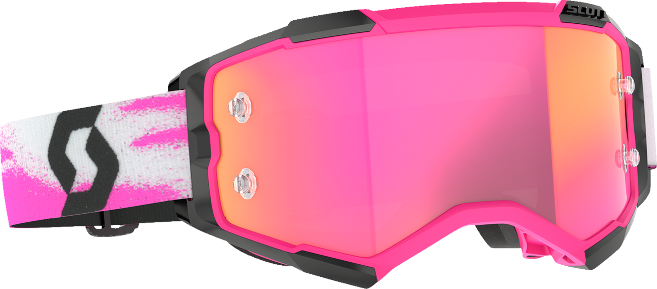 SCOTT Fury Goggle - Pink/Black - Pink Chrome Lens 2728281665340