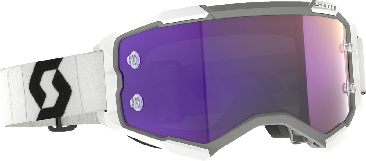SCOTT Fury Goggle - White/Black - Purple Chrome Lens 2728281035281