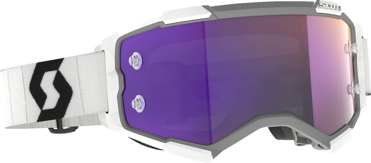 SCOTT Fury Goggle - White/Black - Purple Chrome Lens 2728281035281