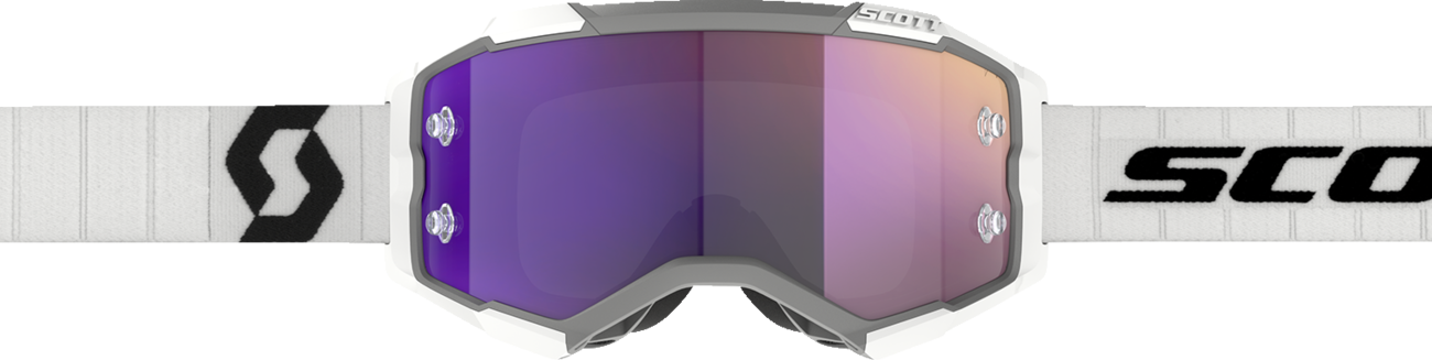 SCOTT Fury Goggle - White/Black - Purple Chrome Lens 2728281035281