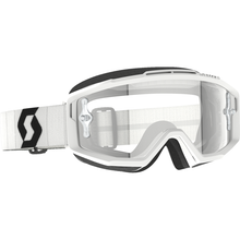 SCOTT Split OTG Goggle - White/Black - Clear Lens 2855371035113
