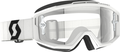 SCOTT Split OTG Goggle - White/Black - Clear Lens 2855371035113