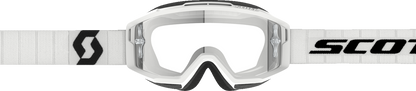 SCOTT Split OTG Goggle - White/Black - Clear Lens 2855371035113