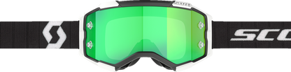 SCOTT Fury Goggle - Black/White - Green Chrome Lens 2728281007279