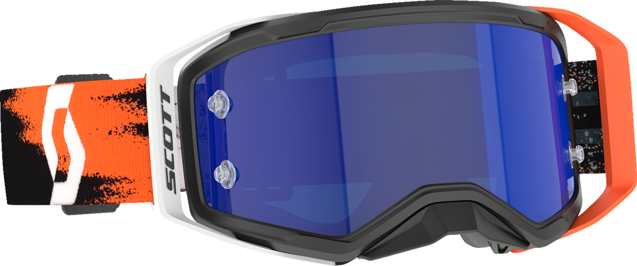 SCOTT Prospect 2.0 Amp Goggle - Black/Neon Orange - Blue Chrome Lens 4214785039349