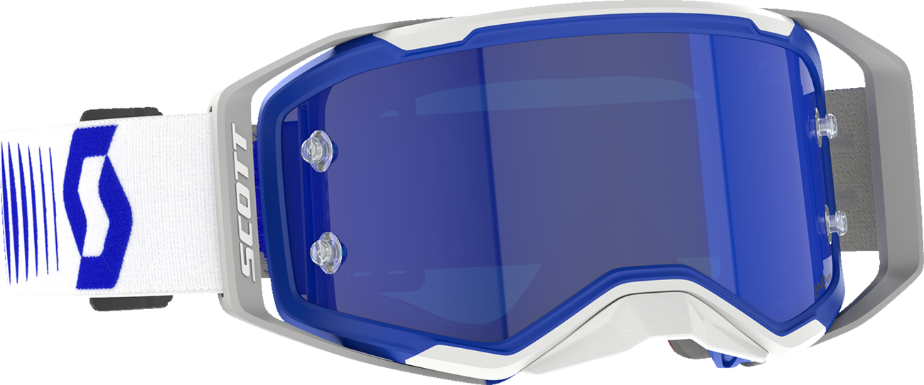 SCOTT Prospect 2.0 Amp Goggle - Doppler - White/Blue - Blue Chrome Lens 4214788208349