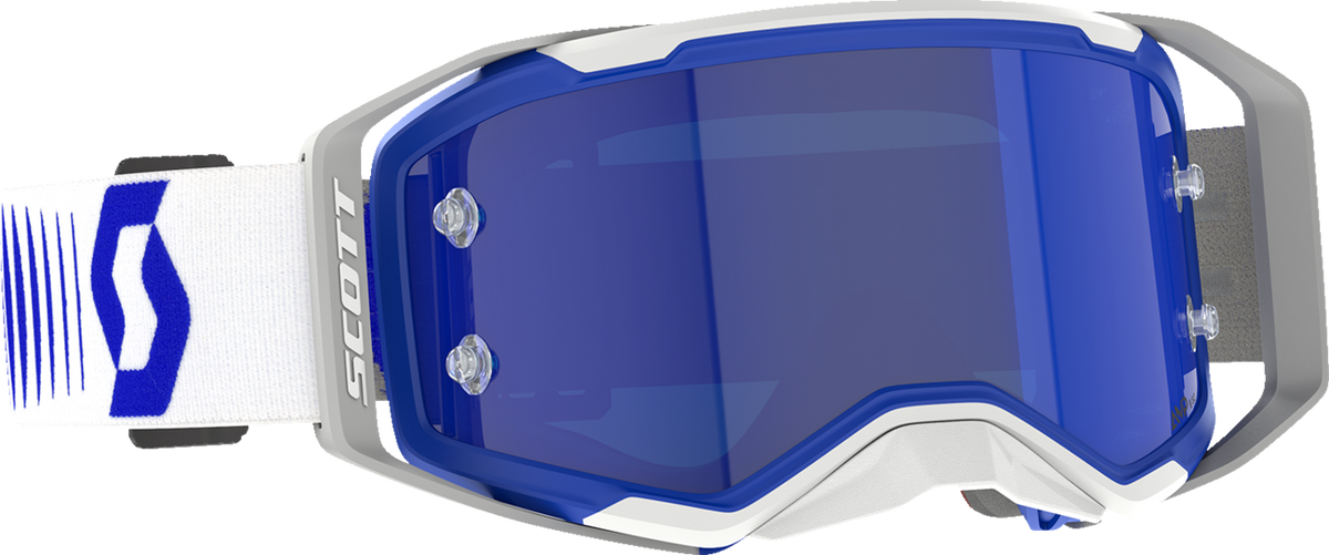 SCOTT Prospect 2.0 Amp Goggle - Doppler - White/Blue - Blue Chrome Lens 4214788208349