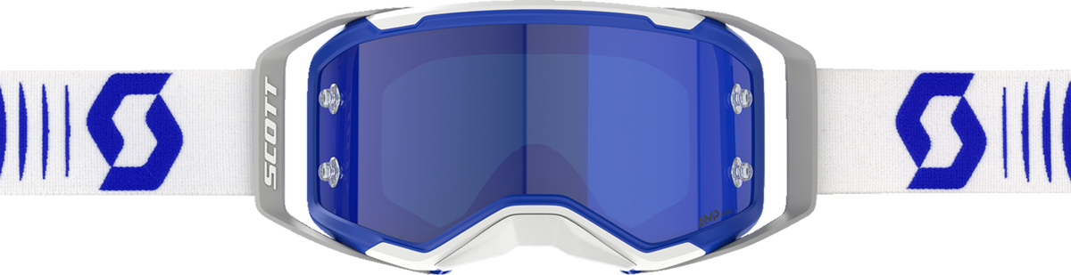 SCOTT Prospect 2.0 Amp Goggle - Doppler - White/Blue - Blue Chrome Lens 4214788208349