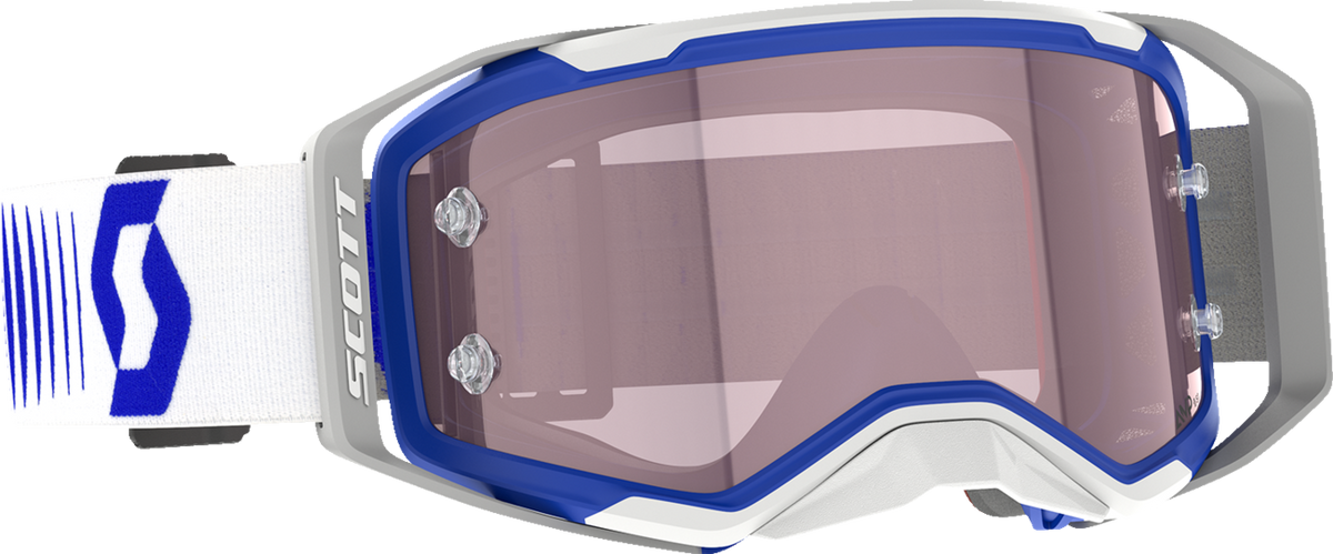 SCOTT Prospect 2.0 Amp Goggle - Doppler - White/Blue - Rose Lens 4214698208352