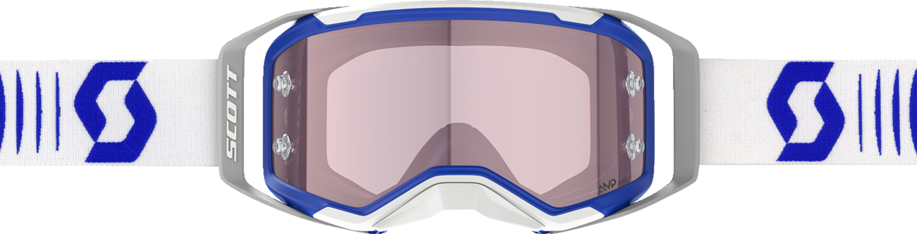 SCOTT Prospect 2.0 Amp Goggle - Doppler - White/Blue - Rose Lens 4214698208352