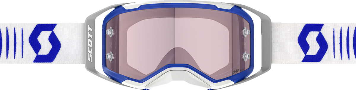 SCOTT Prospect 2.0 Amp Goggle - Doppler - White/Blue - Rose Lens 4214698208352