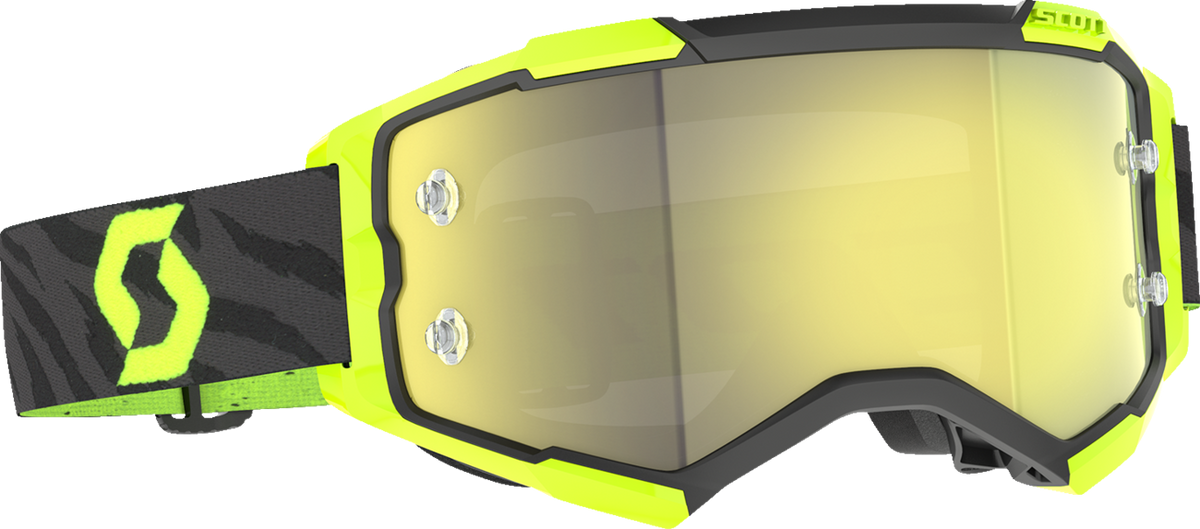 SCOTT Fury Goggle - Zebra - Black/Neon Yellow - Yellow Chrome Lens 2728288206289