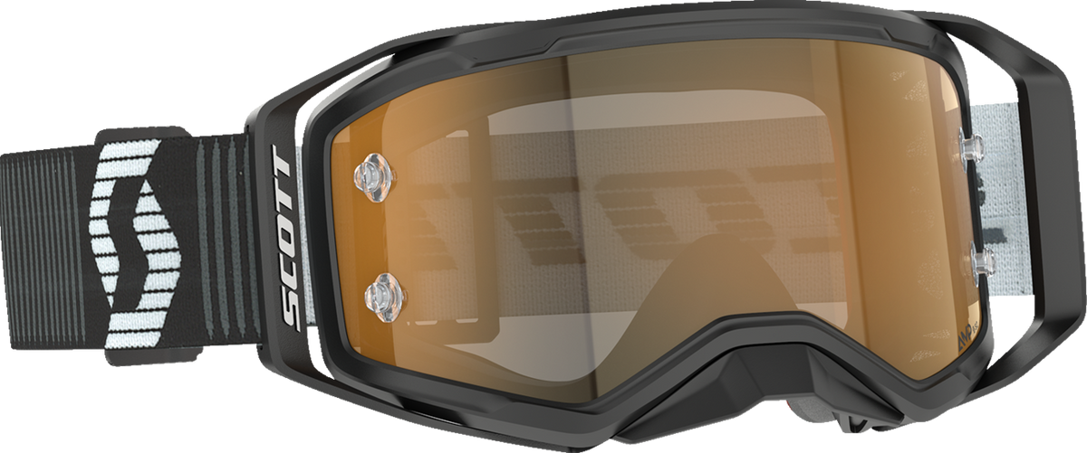 SCOTT Prospect 2.0 Amp Goggle - Black/White - Gold Chrome Lens 4214781007324
