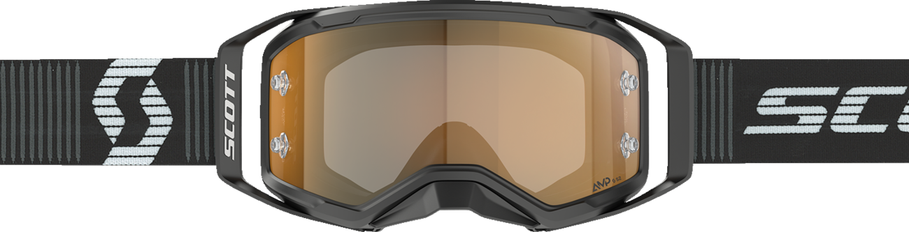 SCOTT Prospect 2.0 Amp Goggle - Black/White - Gold Chrome Lens 4214781007324