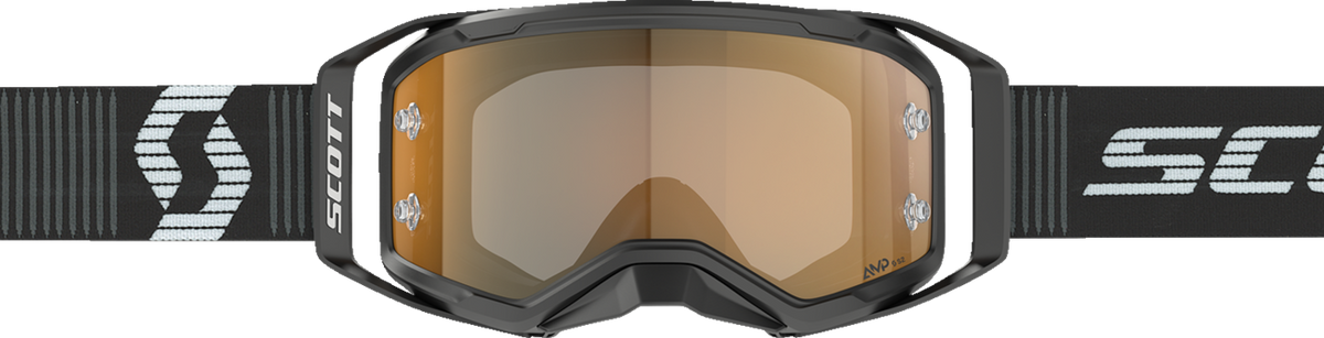 SCOTT Prospect 2.0 Amp Goggle - Black/White - Gold Chrome Lens 4214781007324