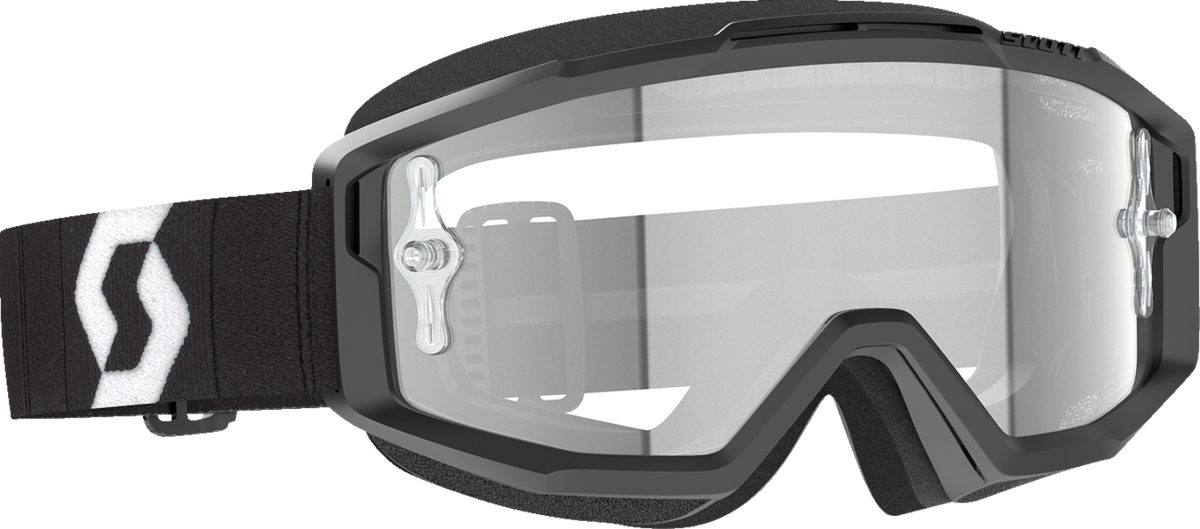 SCOTT Split OTG Goggle - Black/White - Clear Lens 2855371007113