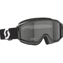 SCOTT Split OTG Sand Dust Goggle - Black/White - Dark Gray Lens 2855381007053