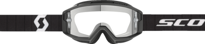 SCOTT Split OTG Goggle - Black/White - Clear Lens 2855371007113