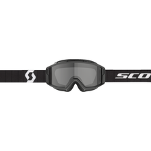 SCOTT Split OTG Sand Dust Goggle - Black/White - Dark Gray Lens 2855381007053
