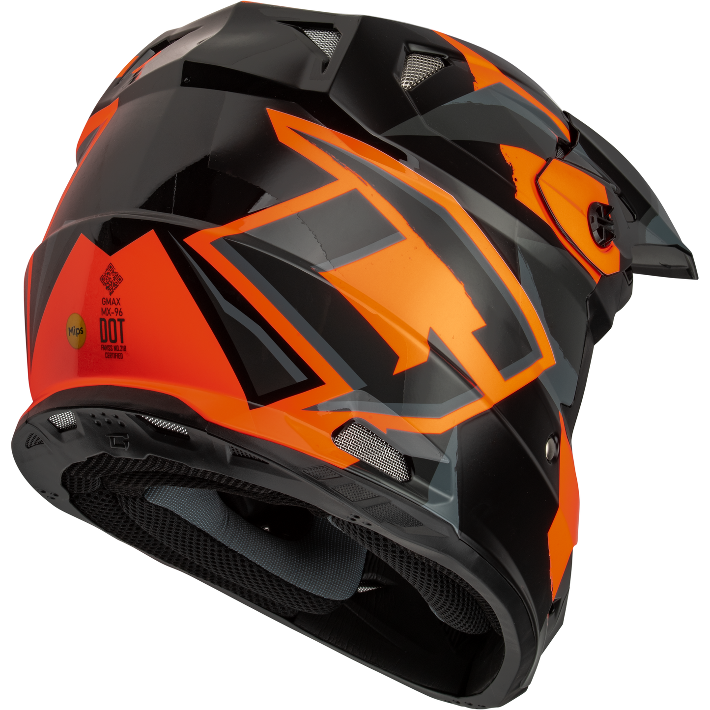 Mx 96 Splinter Helmet Black/Orange 2x