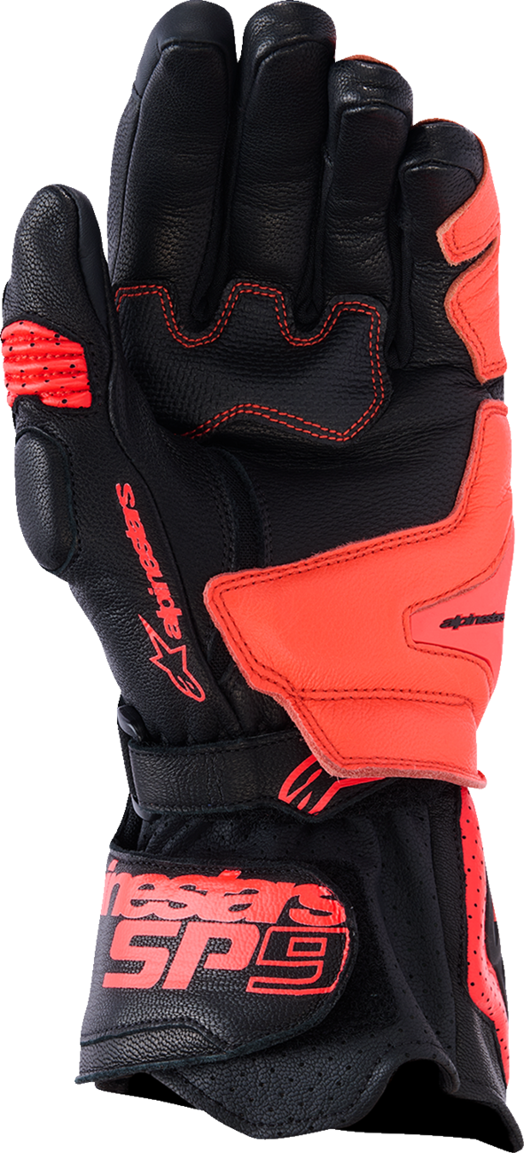 ALPINESTARS SP-9 Gloves - Black/Fluo Red - XL 3500526-1030-XL