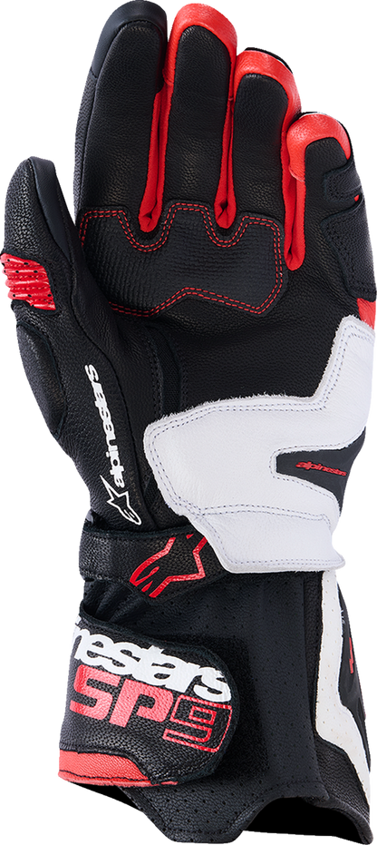 ALPINESTARS SP-9 Gloves - Black/White/Bright Red - Small 3500526-1304-S