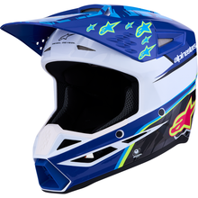 ALPINESTARS Youth SM3 Helmet - Falcon - Blue/White/Black/Pink Fluo - Large 8301327-7347- YL