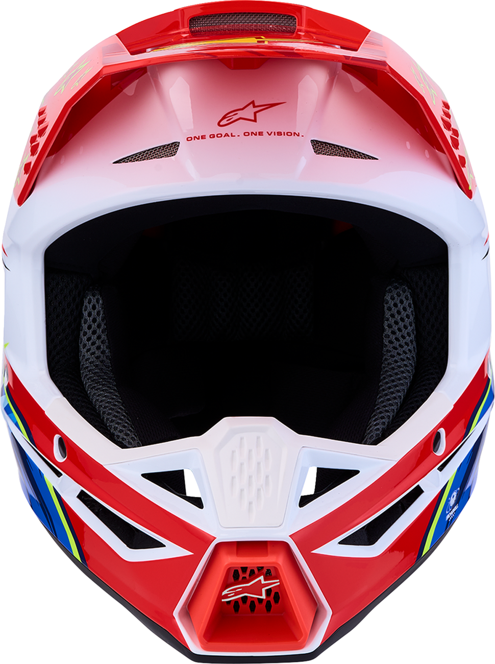 ALPINESTARS SM3 Helmet - Falcon - Red Fluo/White/Blue/Yellow Fluo - Large 8300927-3206-L