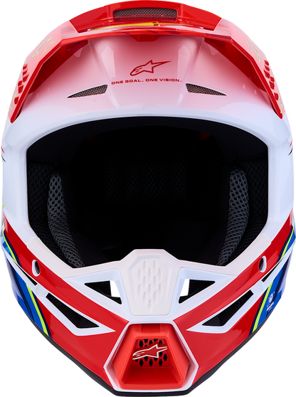 ALPINESTARS SM3 Helmet - Falcon - Red Fluo/White/Blue/Yellow Fluo - XL 8300927-3206-XL