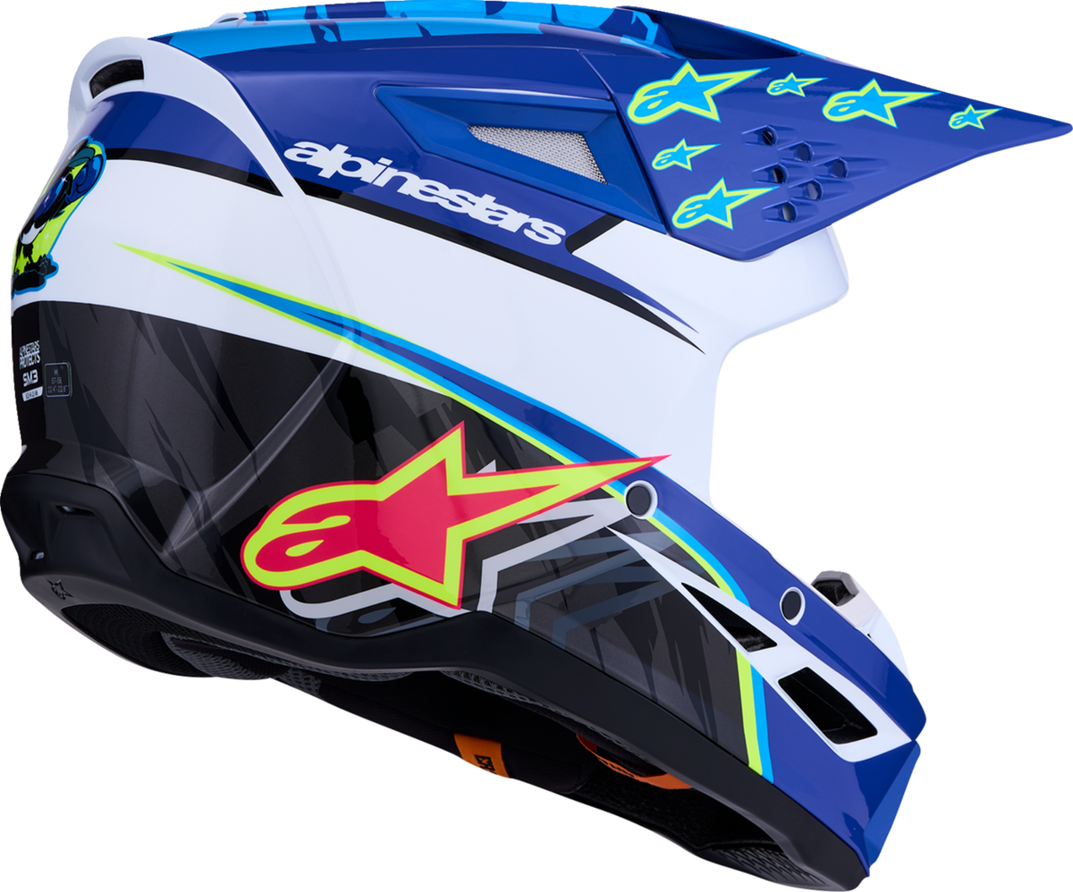 ALPINESTARS SM3 Helmet - Falcon - Blue/White/Black/Pink Fluo - XL 8300927-7347-XL