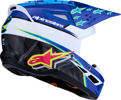 ALPINESTARS SM3 Helmet - Falcon - Blue/White/Black/Pink Fluo - XL 8300927-7347-XL