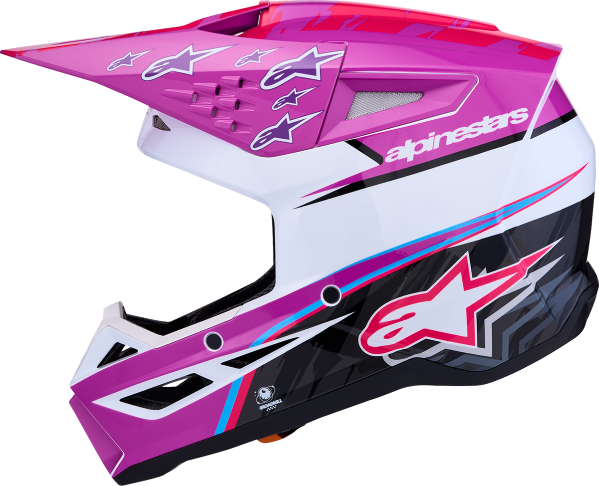 ALPINESTARS SM3 Helmet - Falcon - Purple/White/Black/Pink Fluo - Large 8300927-3222-L