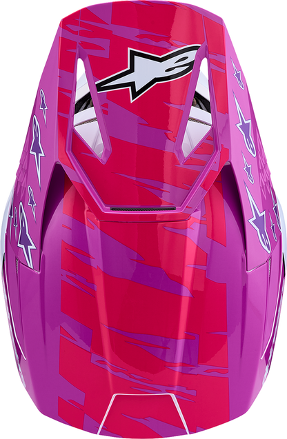 ALPINESTARS SM3 Helmet - Falcon - Purple/White/Black/Pink Fluo - Large 8300927-3222-L
