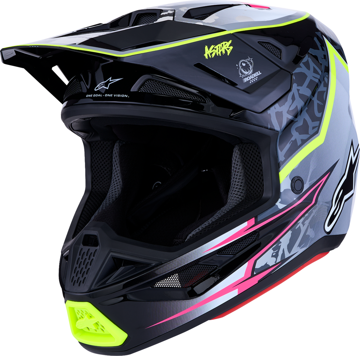 ALPINESTARS SM7 Helmet - Blaster - Black/Gray/White/Yellow Fluo - XS 8301627-1697-XS