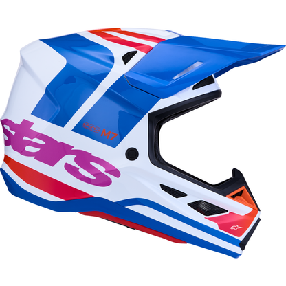ALPINESTARS SM7 Helmet - Core - White/Blue/Orange/Pink - XS 8301826-2088-XS