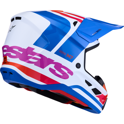 ALPINESTARS SM7 Helmet - Core - White/Blue/Orange/Pink - XS 8301826-2088-XS