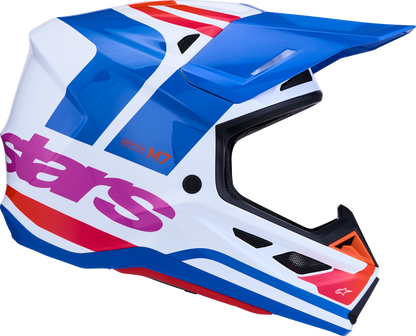 ALPINESTARS SM7 Helmet - Core - White/Blue/Orange/Pink - Small 8301826-2088-S