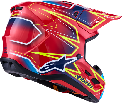 ALPINESTARS SM7 Helmet - Cast - Red/Yellow Fluo/Blue - Small 8302626-3226-S