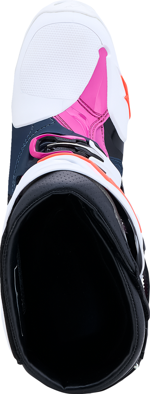 ALPINESTARS Tech 10 Supervented Boots - Dark Blue/White/Black/Fuchsia - US 9 / EU 43 2010520-7337-9