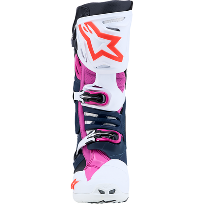 ALPINESTARS Tech 10 Supervented Boots - Dark Blue/White/Black/Fuchsia - US 10 / EU 44.5 2010520-7337-10