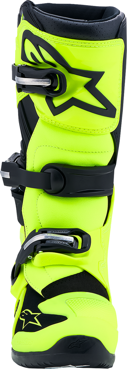ALPINESTARS Youth Tech 7S Boots - Fluorescent Yellow/Black - US 7 / EU 40.5 2015017-551-7