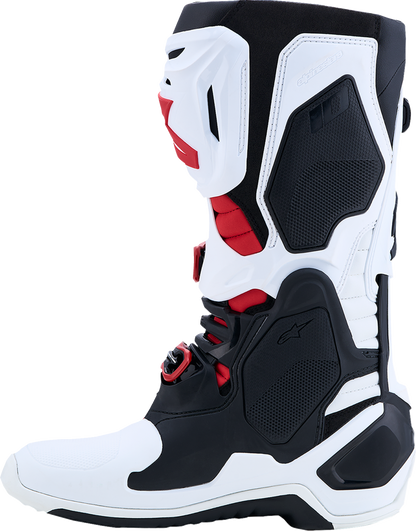 ALPINESTARS Tech 10 Boots - White/Black/Bright Red - US 11 / EU 45.5 2010020-2030-11
