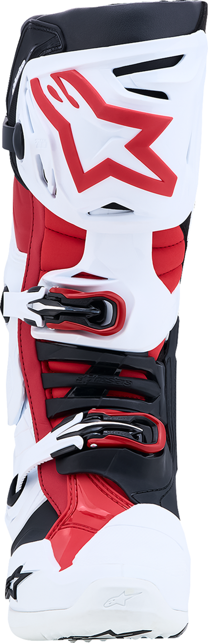 ALPINESTARS Tech 10 Boots - White/Black/Bright Red - US 11 / EU 45.5 2010020-2030-11