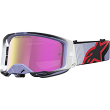 ALPINESTARS GOGGLES Vision 8 Goggle - Maven - Lavender/Black - Pink Mirror Lens 5101627-3234