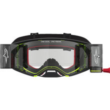 ALPINESTARS GOGGLES Supertech Goggle - Firma - Roll-Off - Black/Yellow Fluo - Clear Lens 5100227-1743